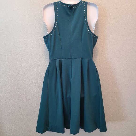Mossimo women's teal fit & flare sleeveless dress size small - Picture 5 of 10